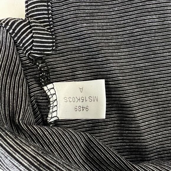 Peter Millar Mens Shirt Large Black White Stripe Pullover Polo Shirt Pink Button - Picture 4 of 8